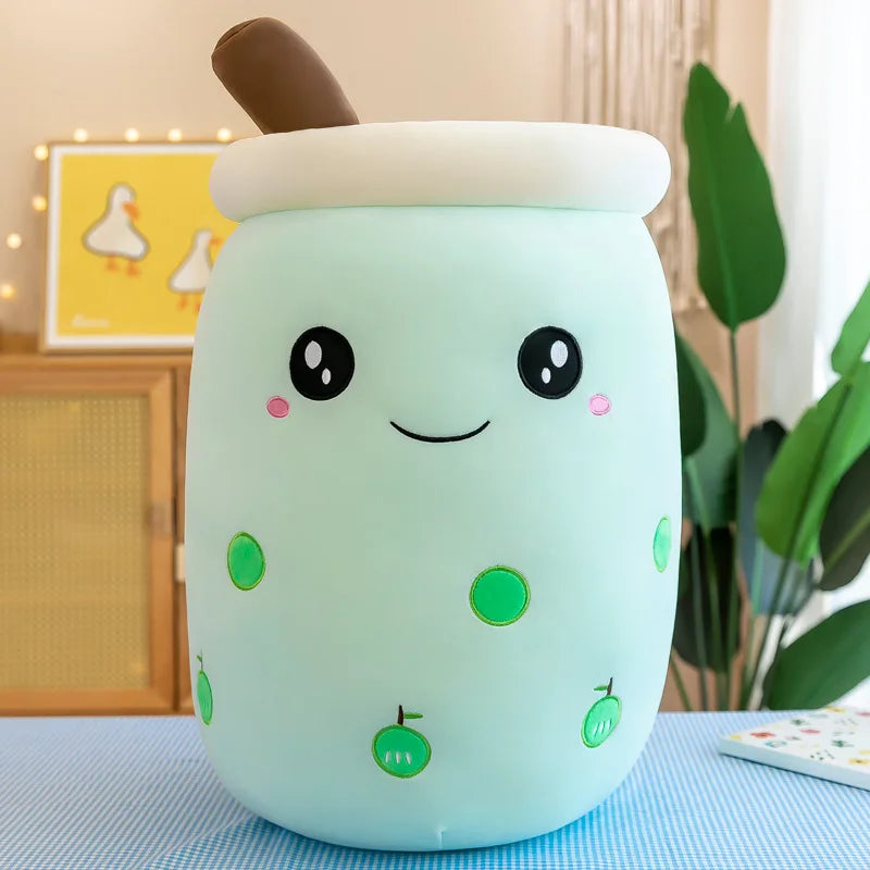 KTX-759315 Boba Milk Tea Plush Doll – Soft Stuffed Toy for Sofa Decoration, Stress Relief, Available in Various Sizes