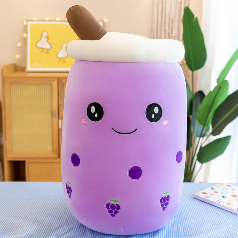 KTX-759315 Boba Milk Tea Plush Doll – Soft Stuffed Toy for Sofa Decoration, Stress Relief, Available in Various Sizes