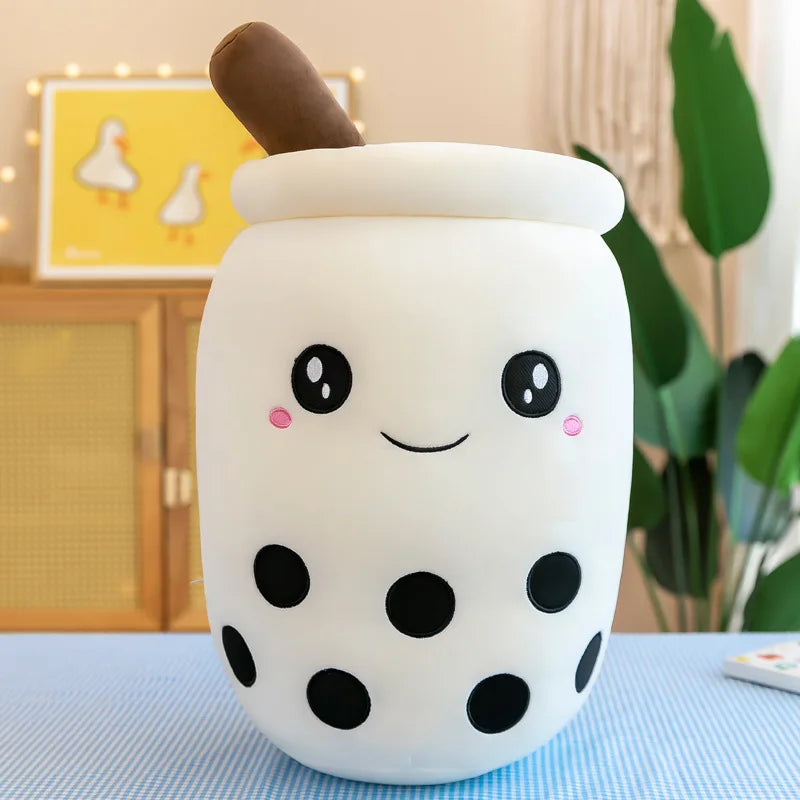 KTX-759315 Boba Milk Tea Plush Doll – Soft Stuffed Toy for Sofa Decoration, Stress Relief, Available in Various Sizes