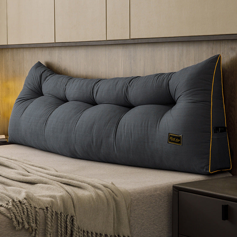 KTX-760019 Triangle Backrest Pillow with Floral and Leaf Patterns, Soft Sanding Material, Various Sizes Available