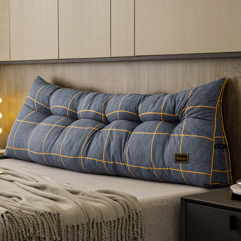 KTX-760019 Triangle Backrest Pillow with Floral and Leaf Patterns, Soft Sanding Material, Various Sizes Available