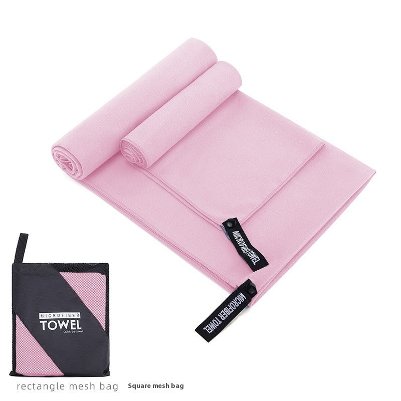 KTX-760787 Ultra-Absorbent Double-Sided Velvet Quick-Drying Sports Towel with Multiple Pocket Options