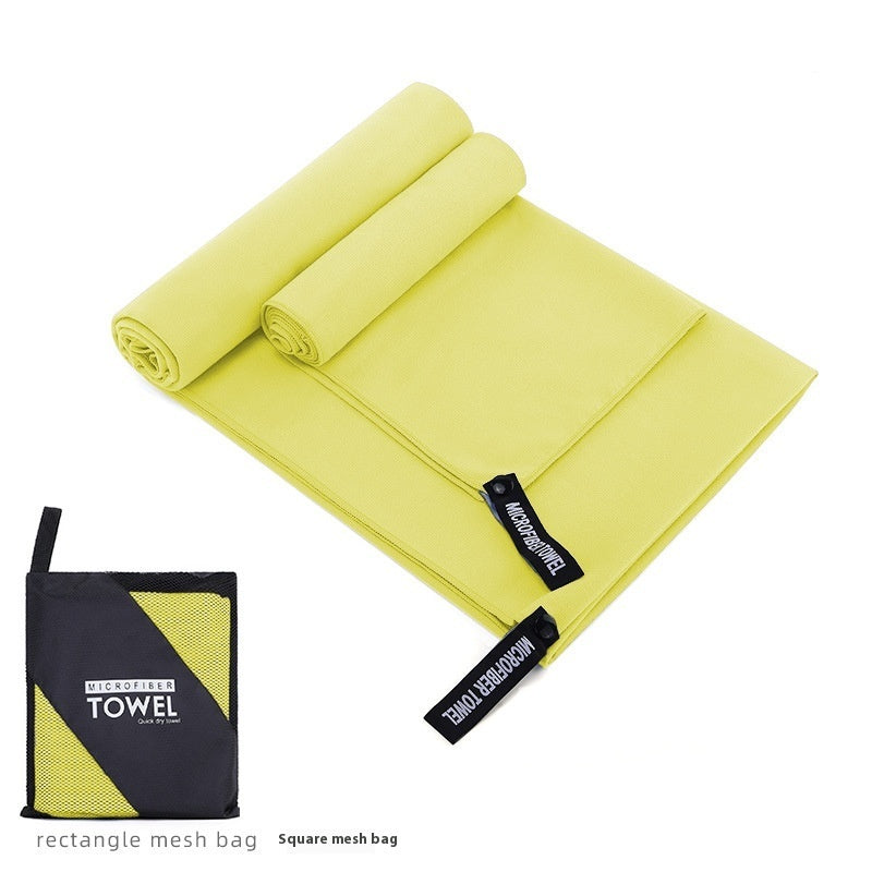 KTX-760787 Ultra-Absorbent Double-Sided Velvet Quick-Drying Sports Towel with Multiple Pocket Options