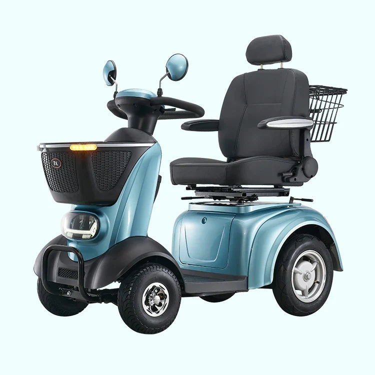 KTX-761235 500W Four-Wheel Electric Scooter for Adults, Max Speed 30km/h, Range 40-60km, LED Lights