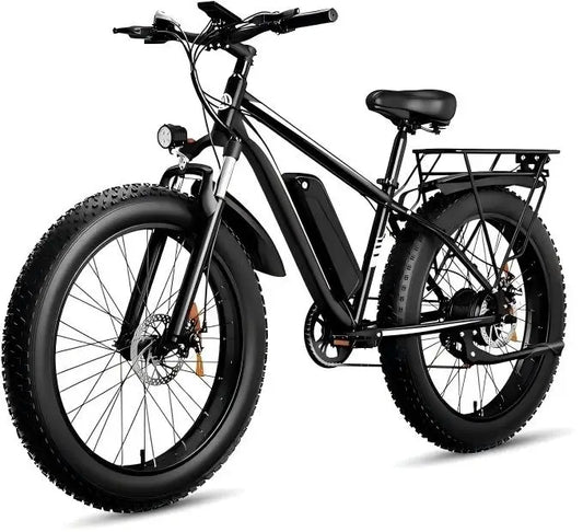 KTX-762067 1000W Electric Mountain Bike with 26 Inch Fat Tires, Front Suspension, 7-Speed Gears, and 48V Battery