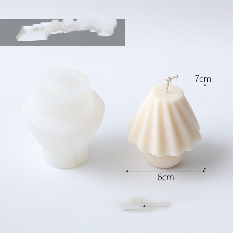 KTX-762067 Elegant Handmade Silica Gel Candle Mold and Lamp Stand Decor