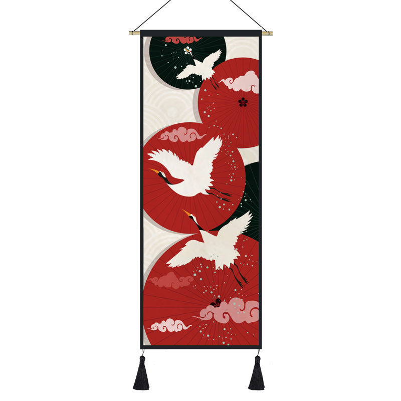 KTX-762195 Japanese Style Festive Wall Tapestry for Living Room and Porch Decoration