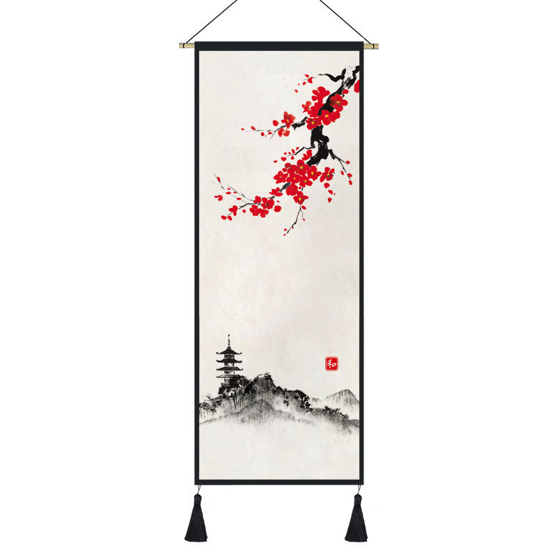 KTX-762195 Japanese Style Festive Wall Tapestry for Living Room and Porch Decoration