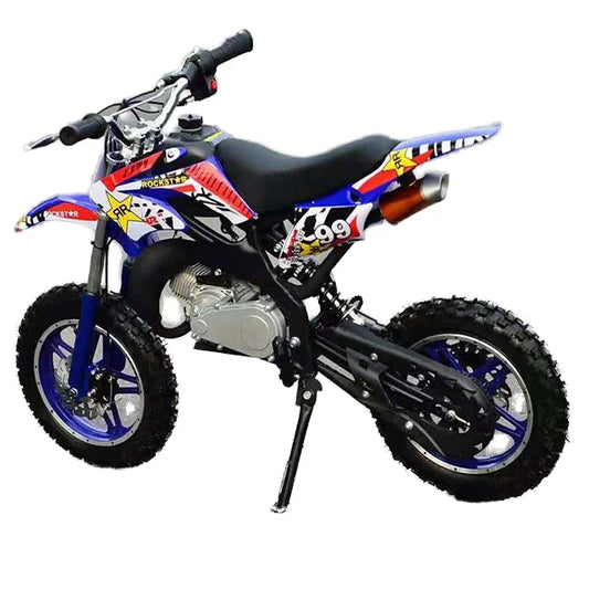 KTX-764243 Kids 50cc 2-Stroke Mini Motorcycle with Max Speed of 40km/h - Compact Dirt Bike for Young Riders