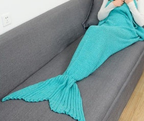 KTX-764243 Polyester Mermaid Tail Knitting Sleeping Blanket - Cozy 600g Size 13 in Color 4
