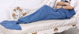 KTX-764243 Polyester Mermaid Tail Knitting Sleeping Blanket - Cozy 600g Size 13 in Color 4
