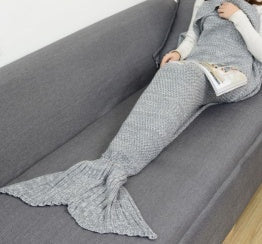KTX-764243 Polyester Mermaid Tail Knitting Sleeping Blanket - Cozy 600g Size 13 in Color 4