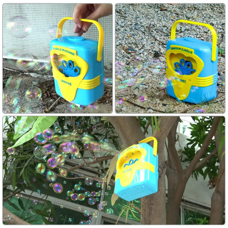 KTX-764499 Automatic Bubble Machine - Fun Radio-Shaped Bubble Maker for Kids 0-14 Years