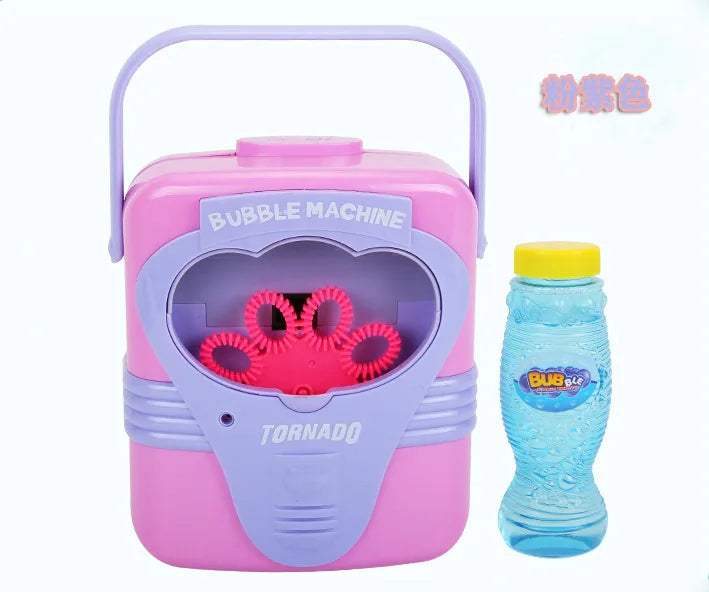 KTX-764499 Automatic Bubble Machine - Fun Radio-Shaped Bubble Maker for Kids 0-14 Years