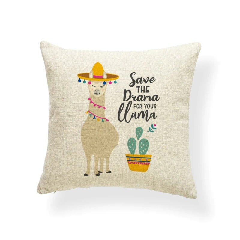 KTX-764499 Fashionable Digital Printing Polyester Cushion Pillowcase - 45x45cm, Multiple Designs Available