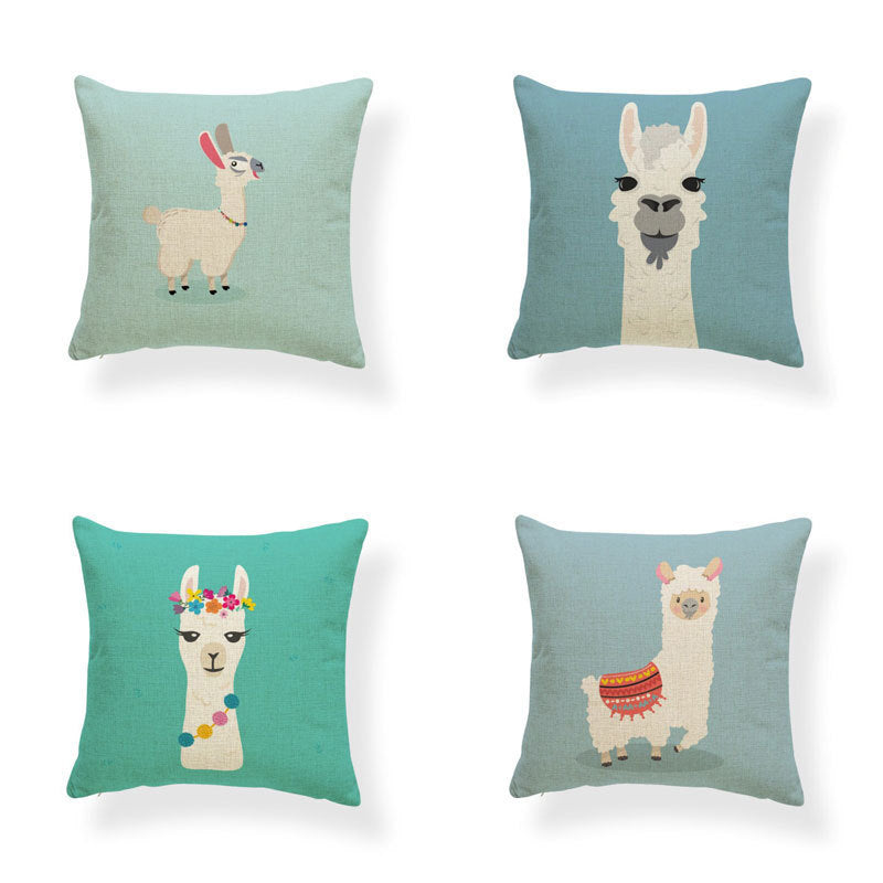 KTX-764499 Fashionable Digital Printing Polyester Cushion Pillowcase - 45x45cm, Multiple Designs Available