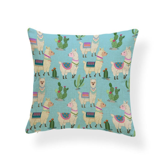 KTX-764499 Fashionable Digital Printing Polyester Cushion Pillowcase - 45x45cm, Multiple Designs Available