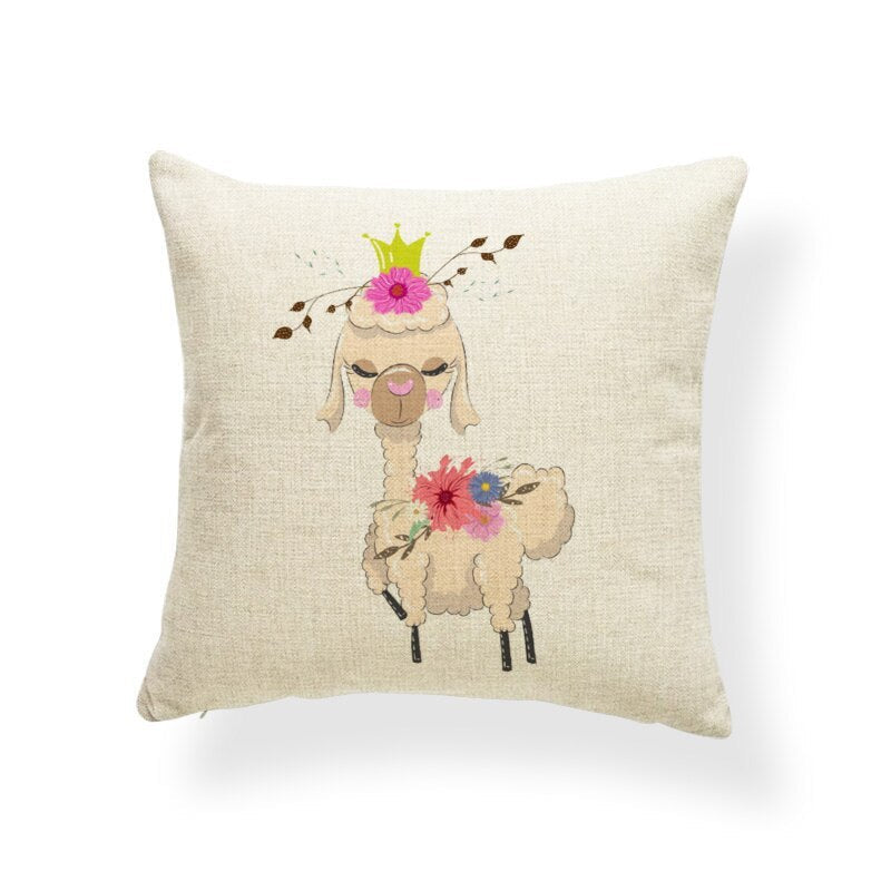 KTX-764499 Fashionable Digital Printing Polyester Cushion Pillowcase - 45x45cm, Multiple Designs Available