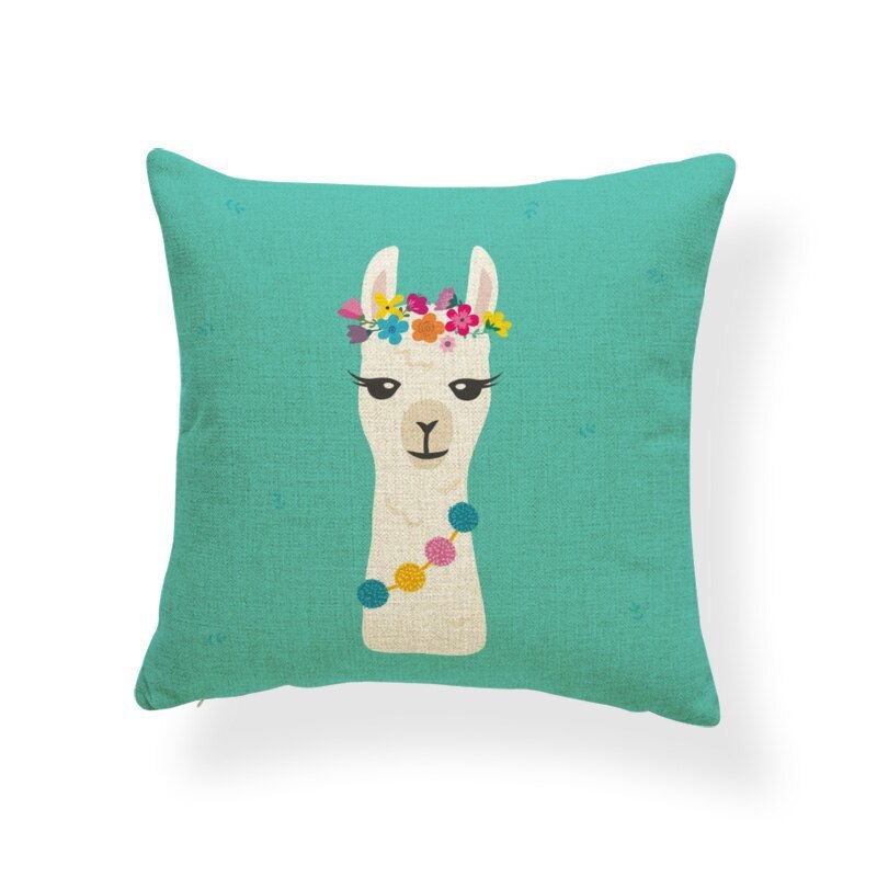 KTX-764499 Fashionable Digital Printing Polyester Cushion Pillowcase - 45x45cm, Multiple Designs Available