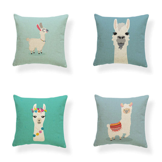 KTX-764499 Fashionable Digital Printing Polyester Cushion Pillowcase - 45x45cm, Multiple Designs Available