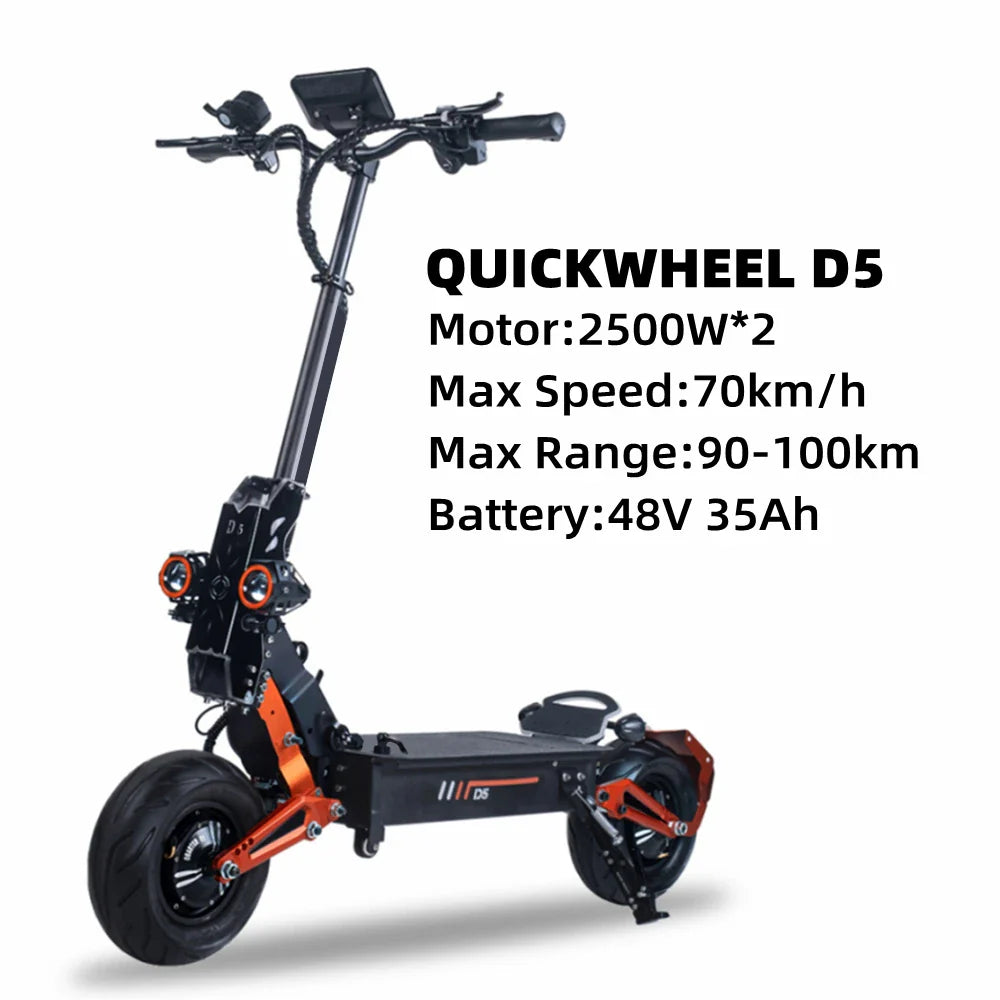 KTX-764691 Self-Balancing Electric Scooter, 90-100km Range, 70km/h Max Speed, 2500W Dual Motors, 48V 35Ah Battery, 12 Inch Tires, Foldable Design