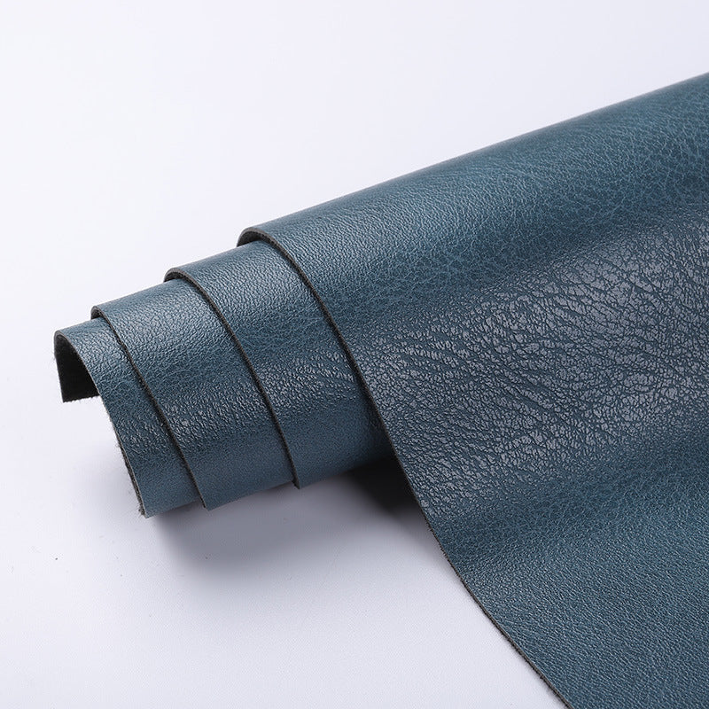 KTX-765651 Thick Palm Print Half PU Leather Fabric, 1.2mm Thickness, 140cm Wide for Gloves, Furniture, and More