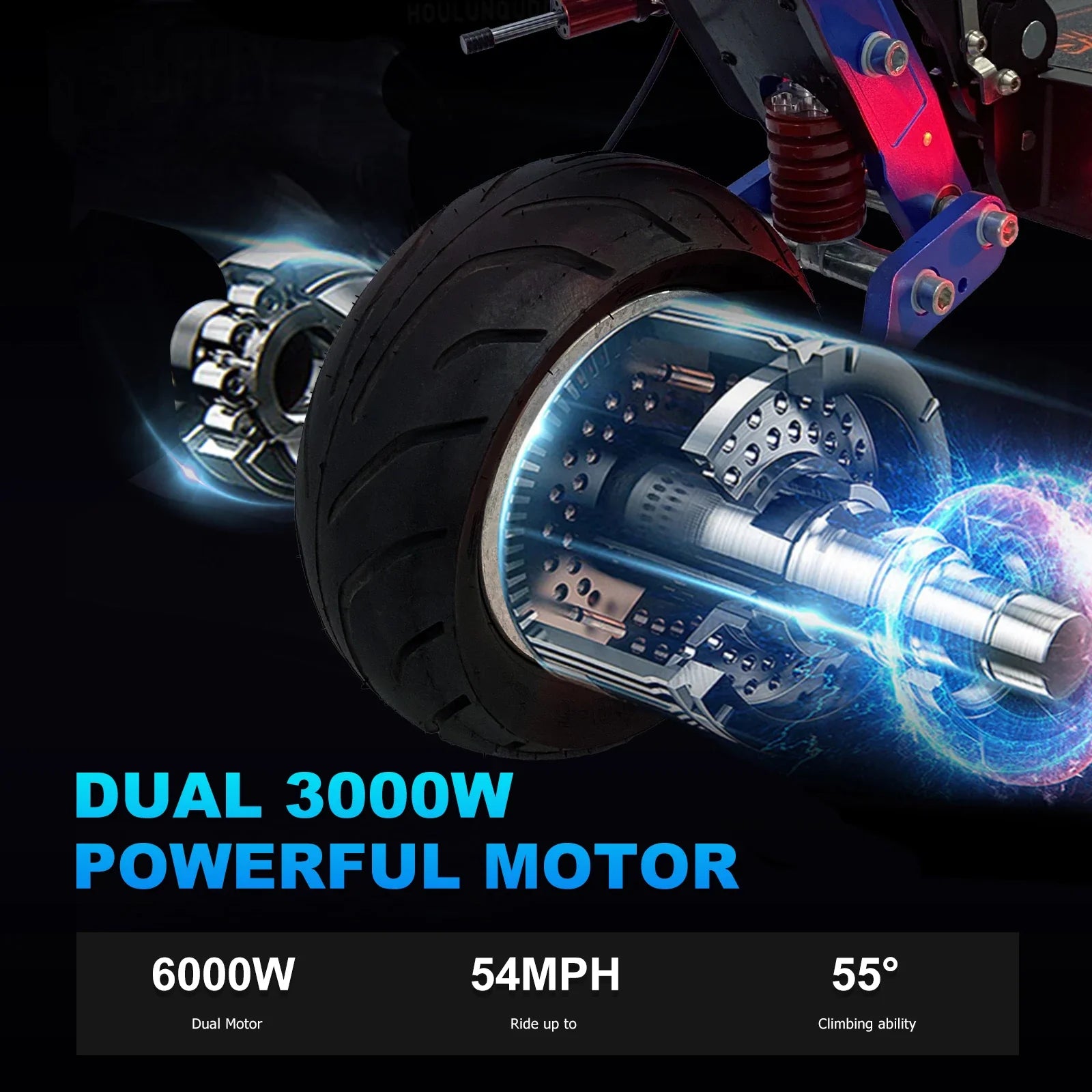 KTX-765843 ZonDoo ZO01 Pro Dual Motor Electric Scooter, 95KM/H Speed, 90-100KM Range, Foldable Design