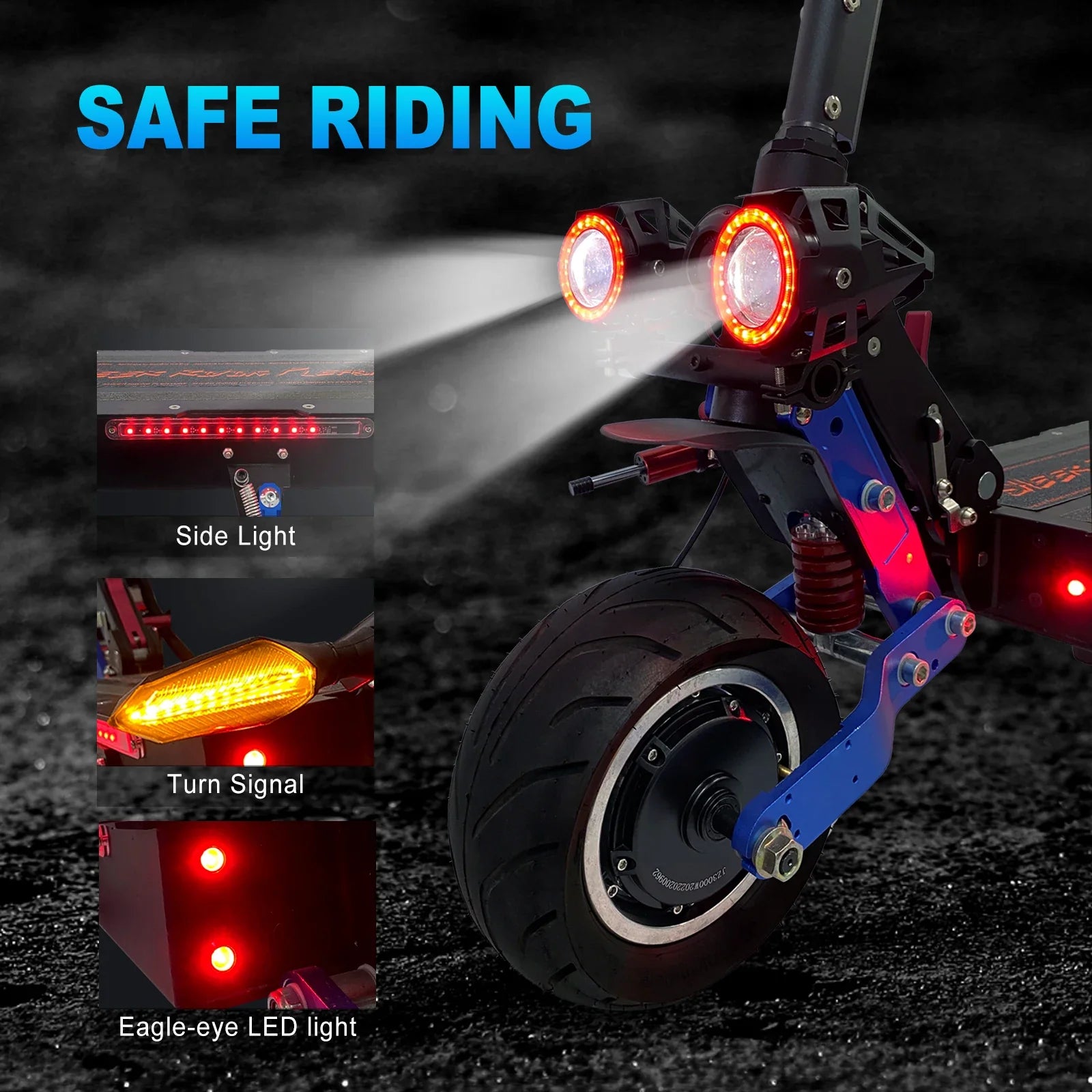 KTX-765843 ZonDoo ZO01 Pro Dual Motor Electric Scooter, 95KM/H Speed, 90-100KM Range, Foldable Design