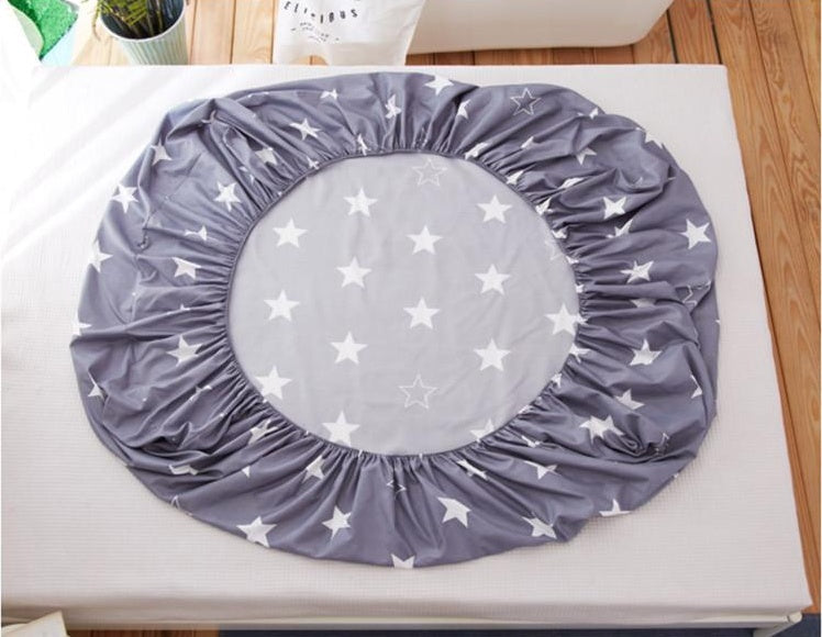 KTX-768595 Stripe Pattern Cotton Blend Mattress Cover Sheets - Sizes 120x200x25, 150x200x25, 180x200x25