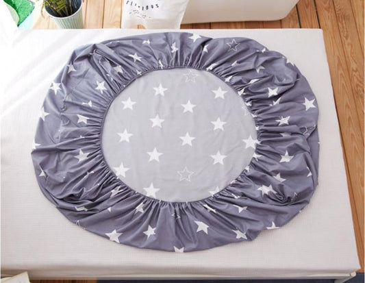 KTX-768595 Stripe Pattern Cotton Blend Mattress Cover Sheets - Sizes 120x200x25, 150x200x25, 180x200x25