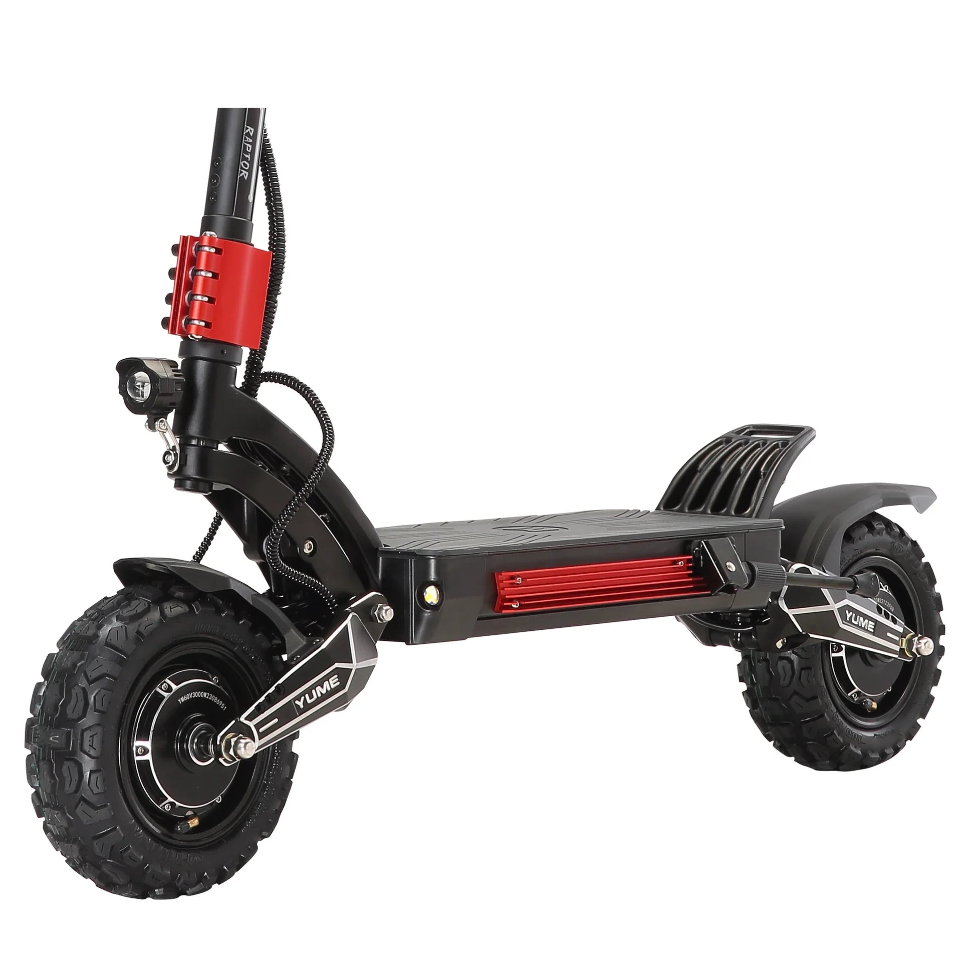 KTX-770771 YUME Raptor Foldable Dual Motor Electric Scooter with LED Lights, 80 KM Range, Waterproof Design