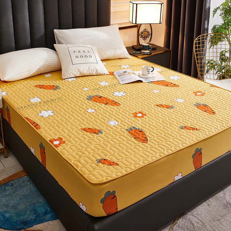 KTX-770899 Polyester Cotton Mattress Cover with Reactive Printing - Available in Various Colors