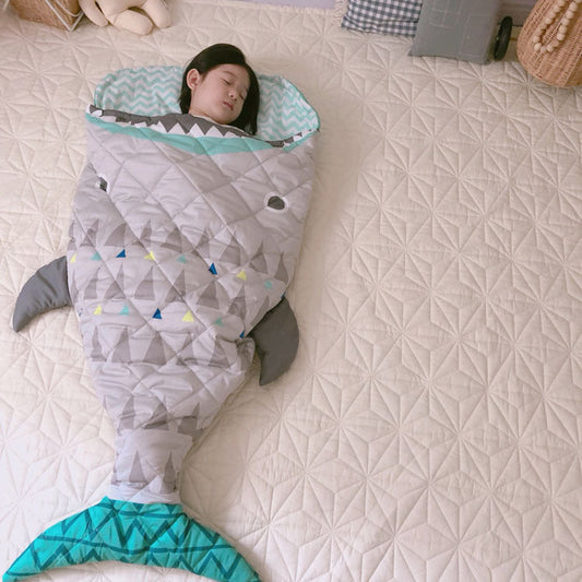 KTX-771411 Cotton Cartoon Anti-Kick Sleeping Bag for Babies - 150cm x 75cm