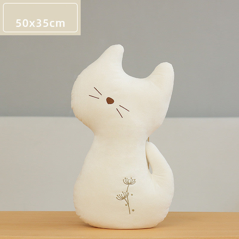 KTX-771475 Soft Plush Cushion Pillow for Sofa and Bedside - Available in Blue, Rice, Pink, and Grey