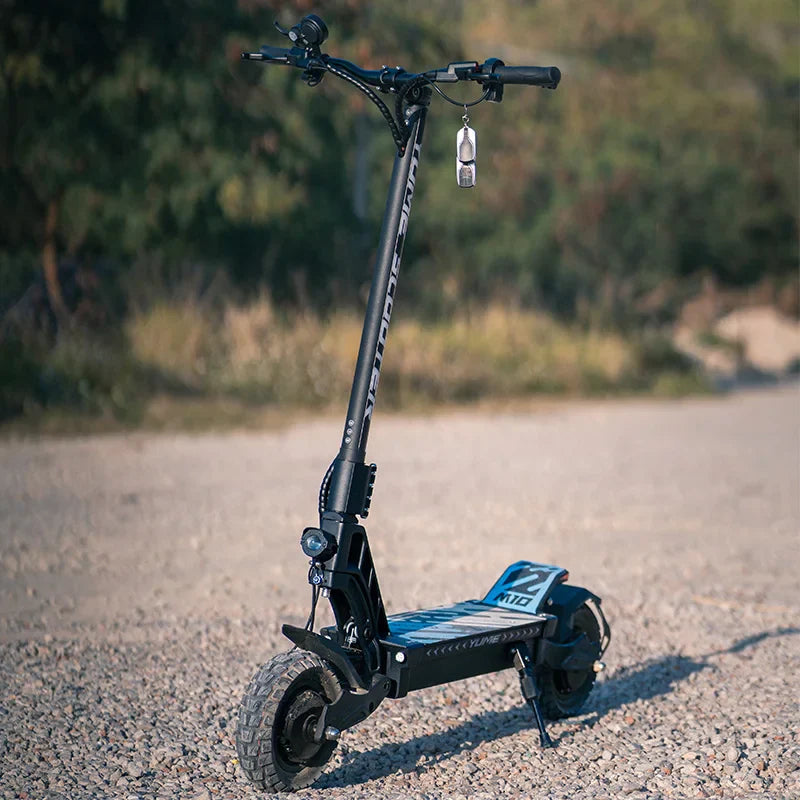 KTX-771923 YUME M10 Electric Scooter 250W Dual Motors 15mph Max Speed 10-inch Off-Road Tires Foldable for Adults