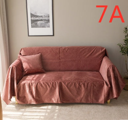 KTX-772627 Nordic Style Matte Pattern Sofa Cover in Customizable Colors