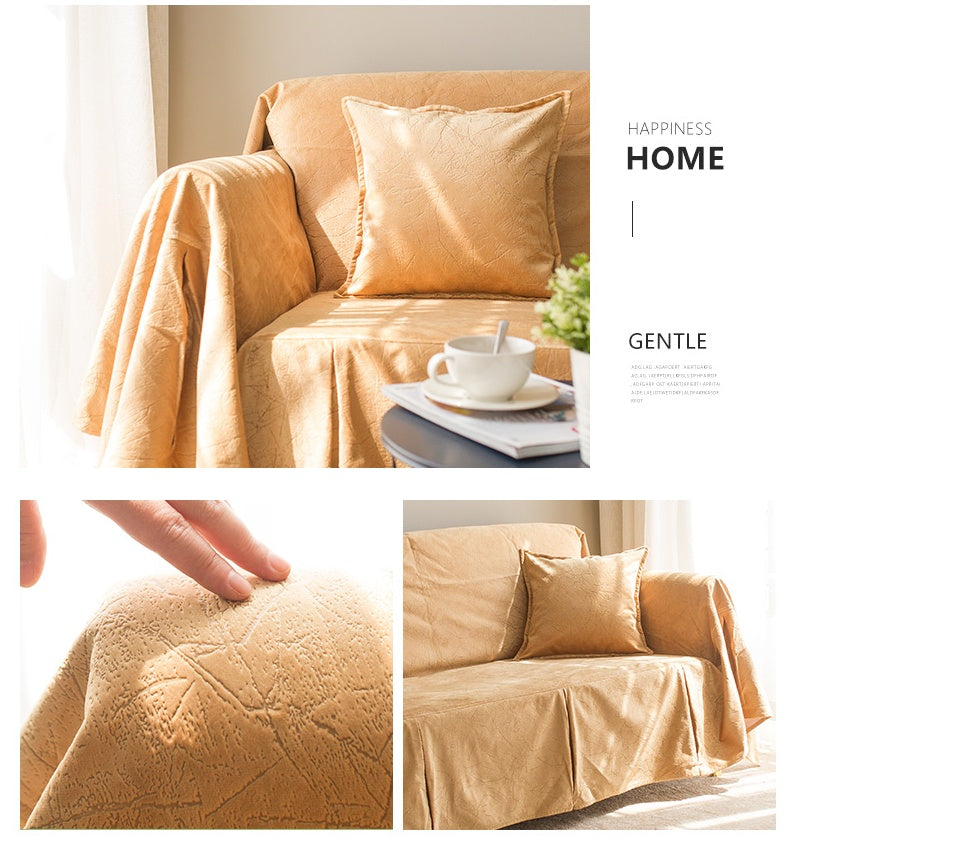 KTX-772627 Nordic Style Matte Pattern Sofa Cover in Customizable Colors