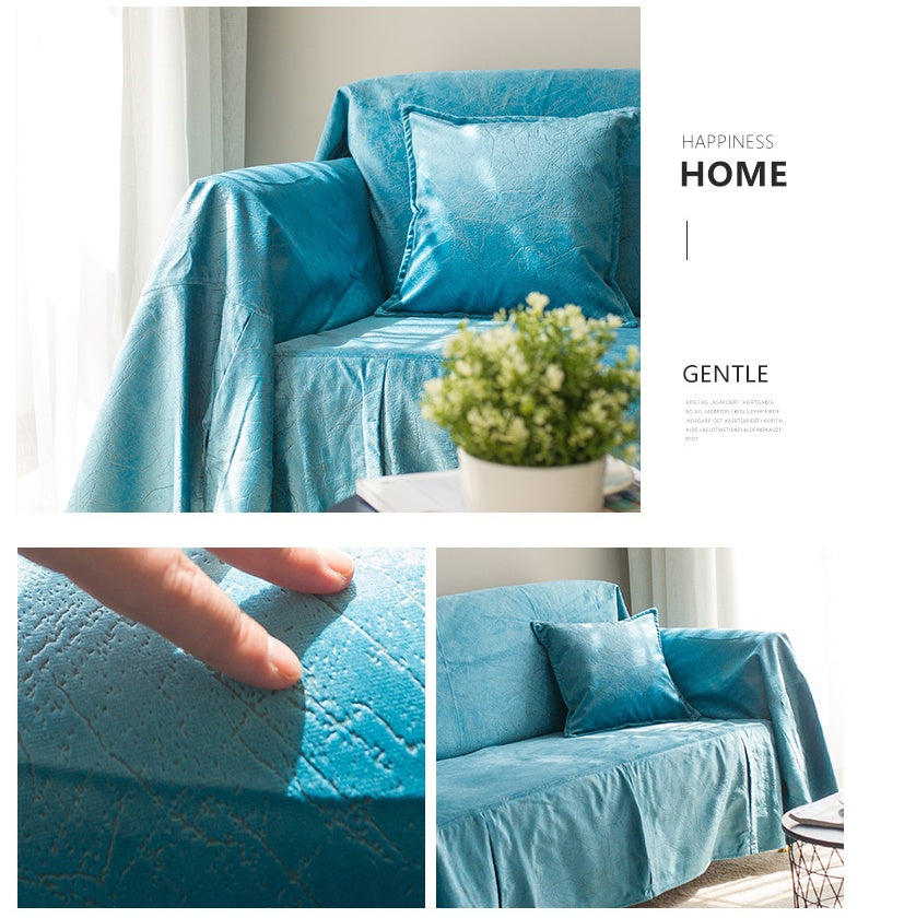 KTX-772627 Nordic Style Matte Pattern Sofa Cover in Customizable Colors