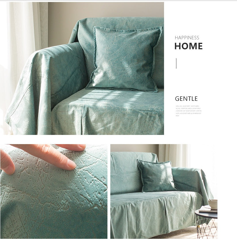 KTX-772627 Nordic Style Matte Pattern Sofa Cover in Customizable Colors