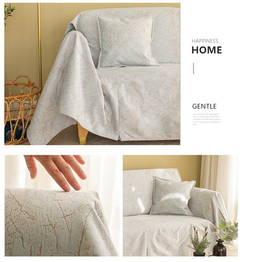 KTX-772627 Nordic Style Matte Pattern Sofa Cover in Customizable Colors