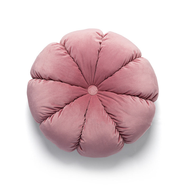 KTX-776019 Vintage Ruffled Sofa Cushion in Plush Material with Tassels - Available in English Rose, Pod Blush Pink, and Velvet Wine Red