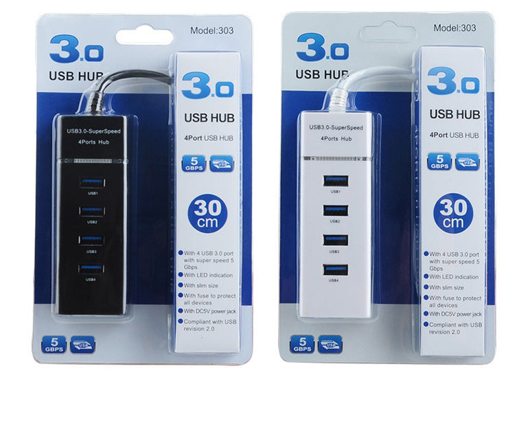 KTX-776083 USB Hub Splitter with 3 Ports, High-Speed USB 3.0 Expander for Laptop and Devices