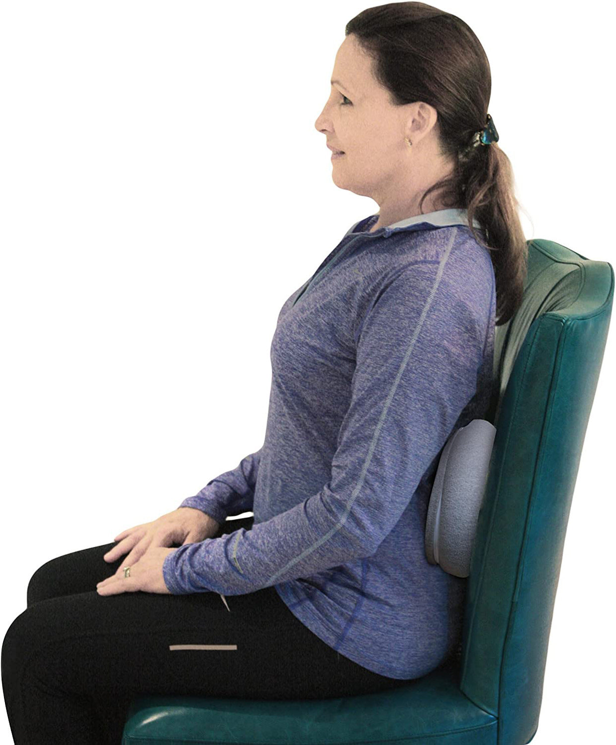 KTX-776339 Adjustable Memory Foam U-Shaped Travel Pillow for Neck, Chin, and Lumbar Support, Grey