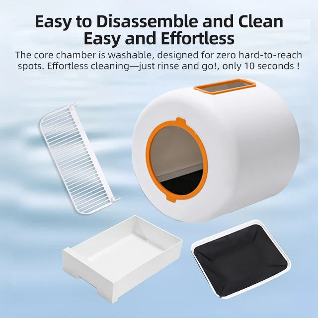 KTX-776467 Smart Automatic Cat Litter Box with Self-Cleaning Function and 64L Capacity