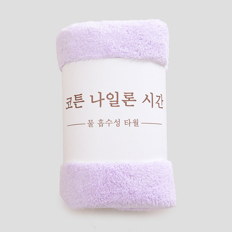 KTX-776595 Coral Fleece Soft Face Wash Towel - Absorbent and Breathable 35x75 cm