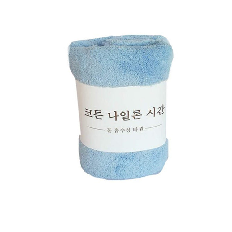 KTX-776595 Coral Fleece Soft Face Wash Towel - Absorbent and Breathable 35x75 cm