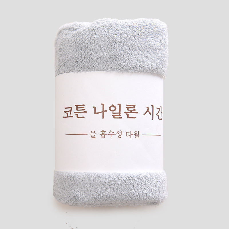 KTX-776595 Coral Fleece Soft Face Wash Towel - Absorbent and Breathable 35x75 cm