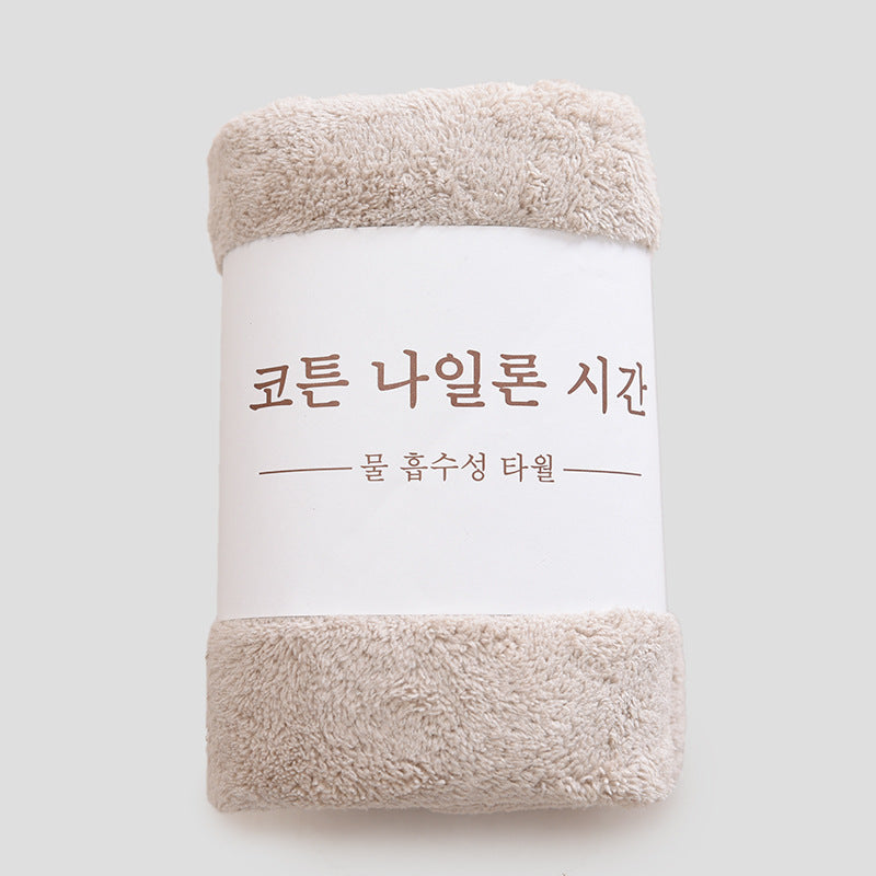 KTX-776595 Coral Fleece Soft Face Wash Towel - Absorbent and Breathable 35x75 cm