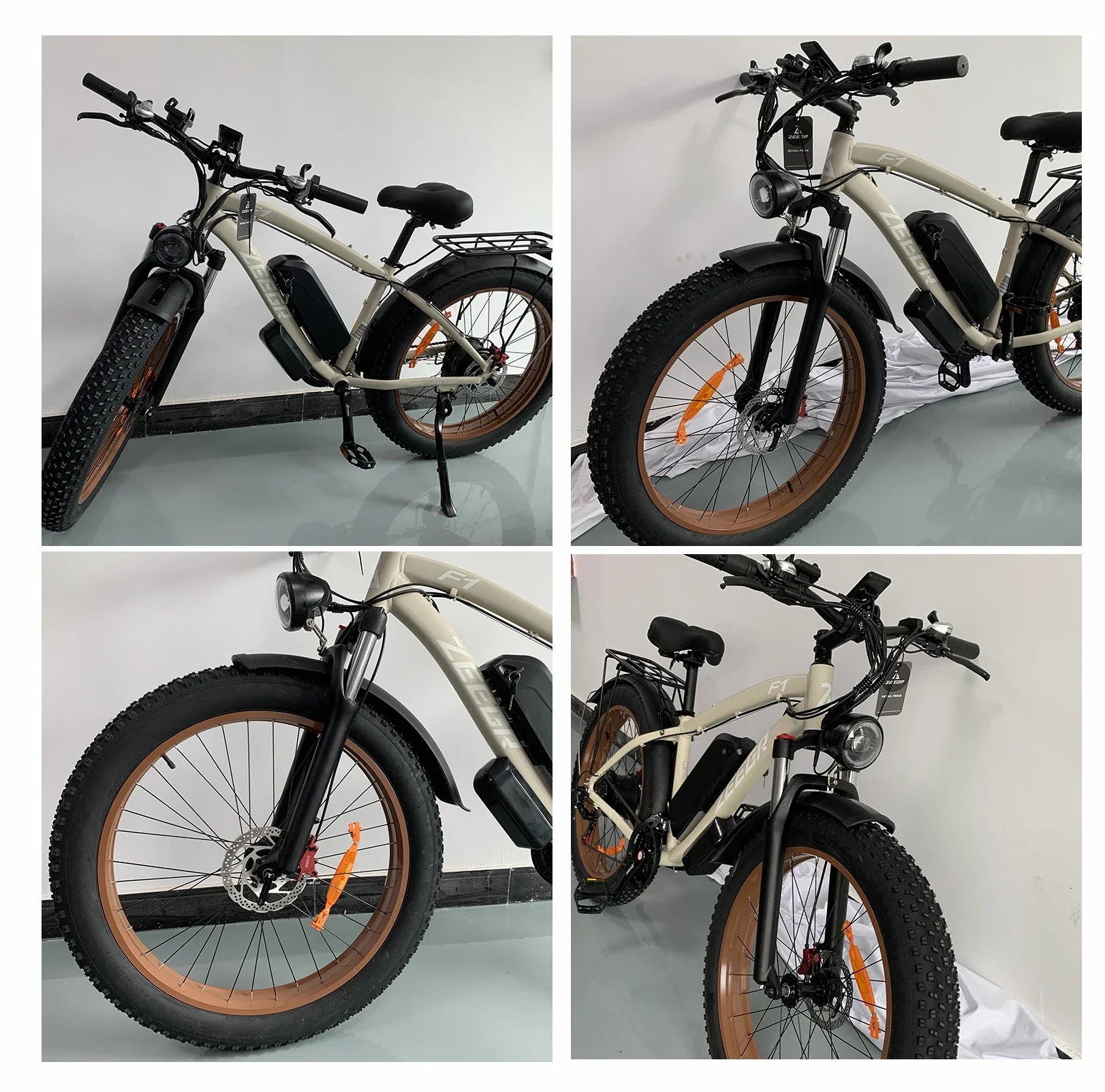 KTX-776723 Electric Mountain Bike with 1000W Motor, 48V 16Ah Battery, 7-Speed Gears, and Hydraulic Disc Brakes - 26 Inch Fat Tire E-Bike for Adults