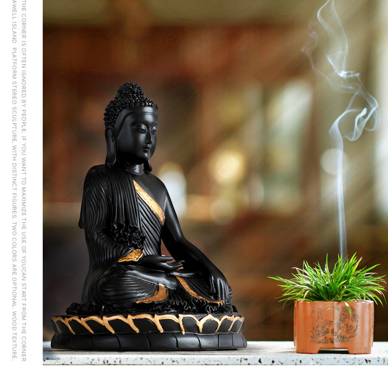 KTX-777107 Resin Sakyamuni Buddha Statue for Home and Garden Decor